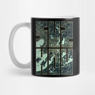 Suzhou, Jiangsu, China City Map Typography - Summer Mug